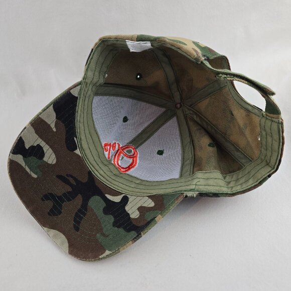Baltimore Orioles Camo Hat Green Orange Logo Adjustable Baseball Cap MLB Casual - Picture 6 of 7